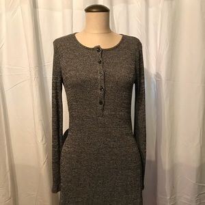 🌊 BCBG Button-Up Slit Dress